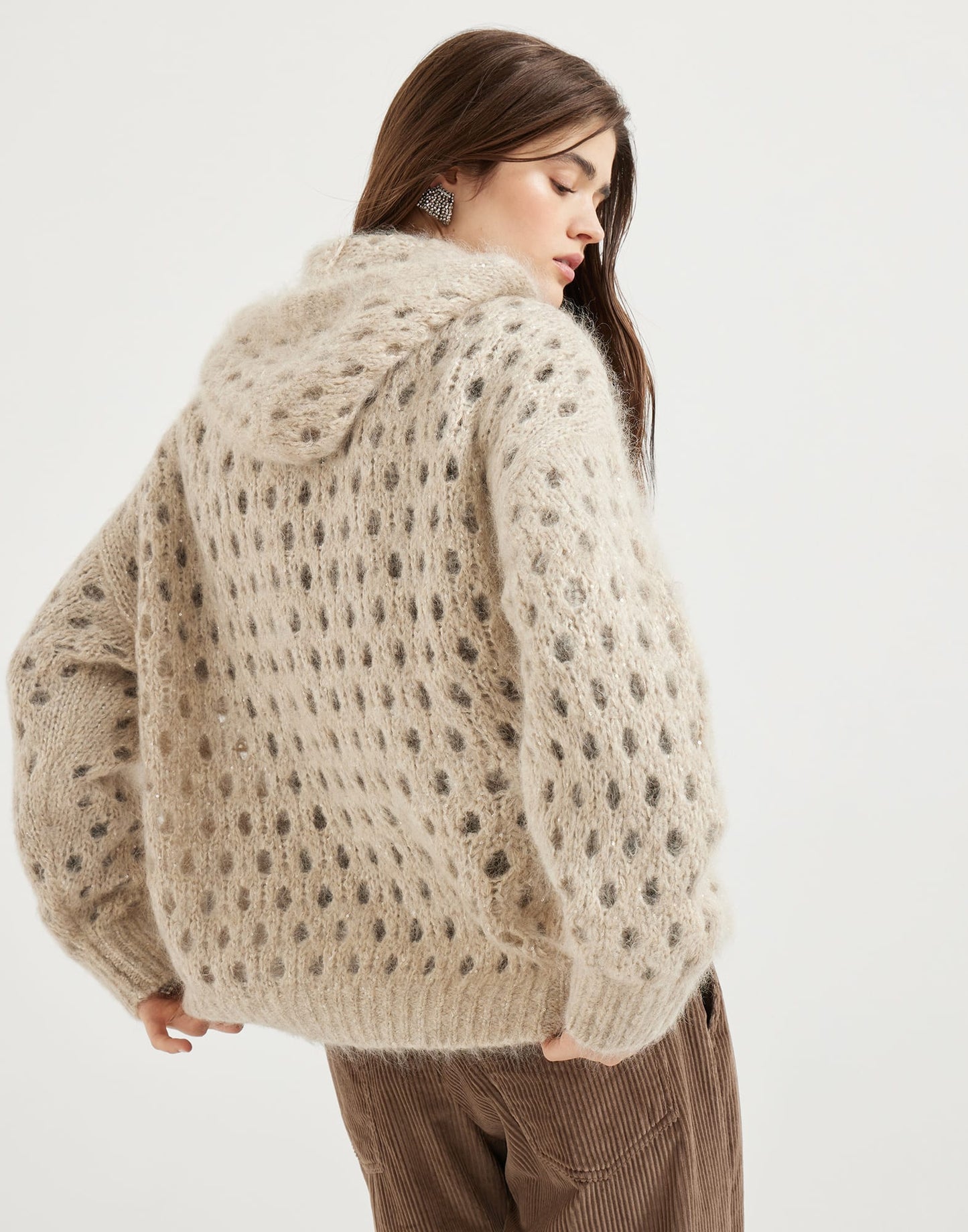 Brune 25fw hoodie cardigan