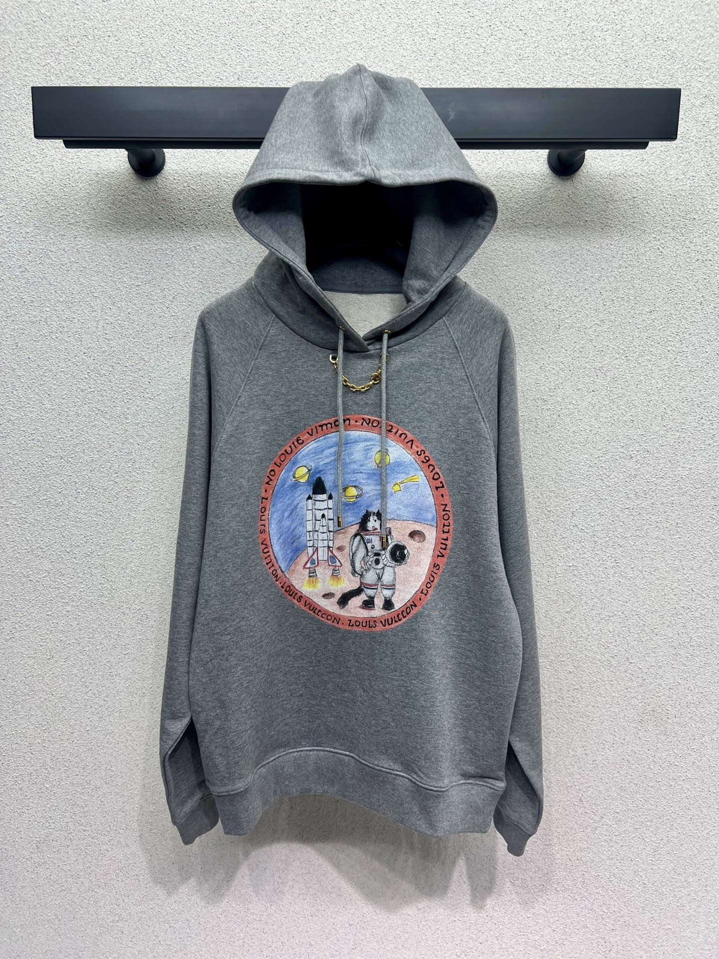 Louis 25fw printed hoodie