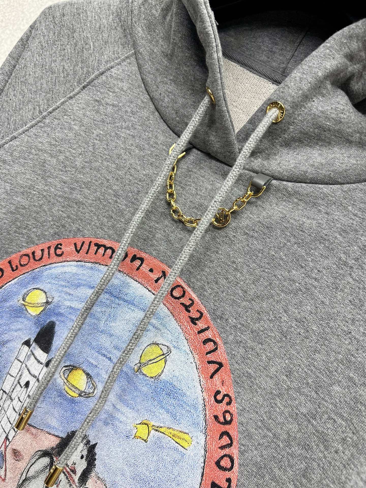 Louis 25fw printed hoodie
