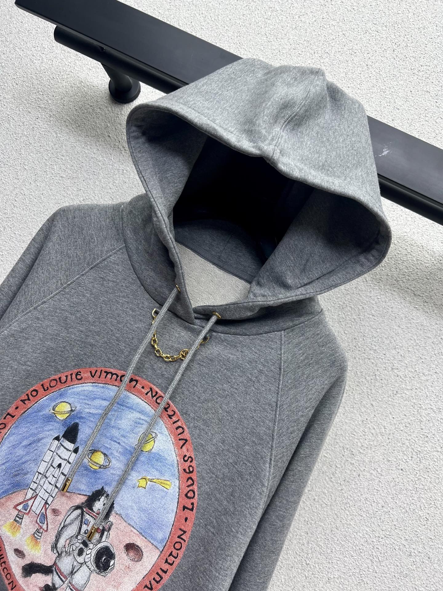 Louis 25fw printed hoodie