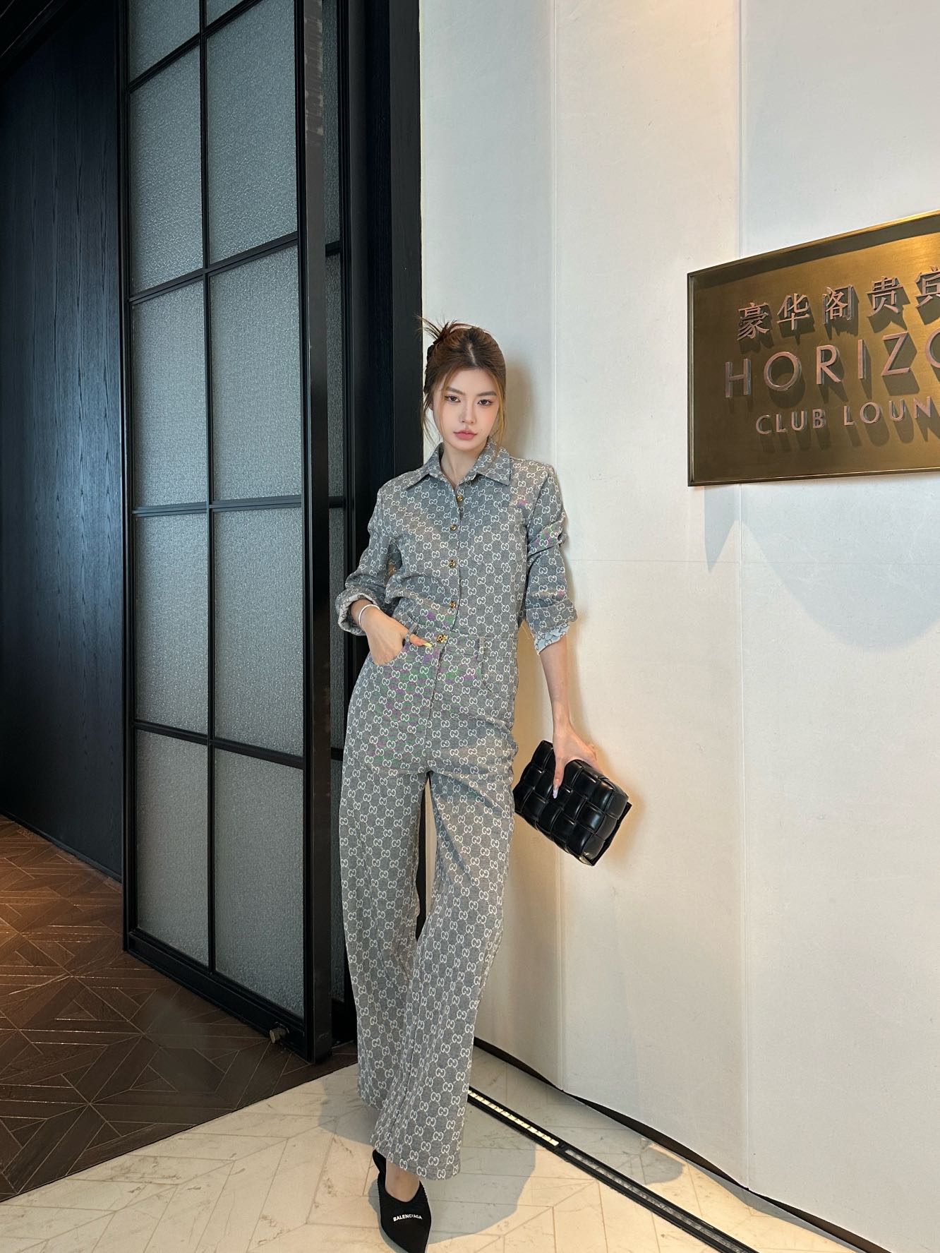 Guc 25fw jacquard shirt