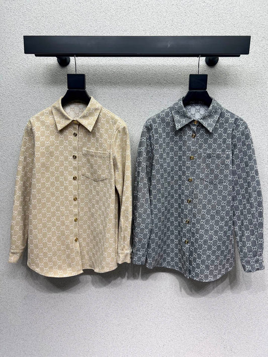 Guc 25fw jacquard shirt