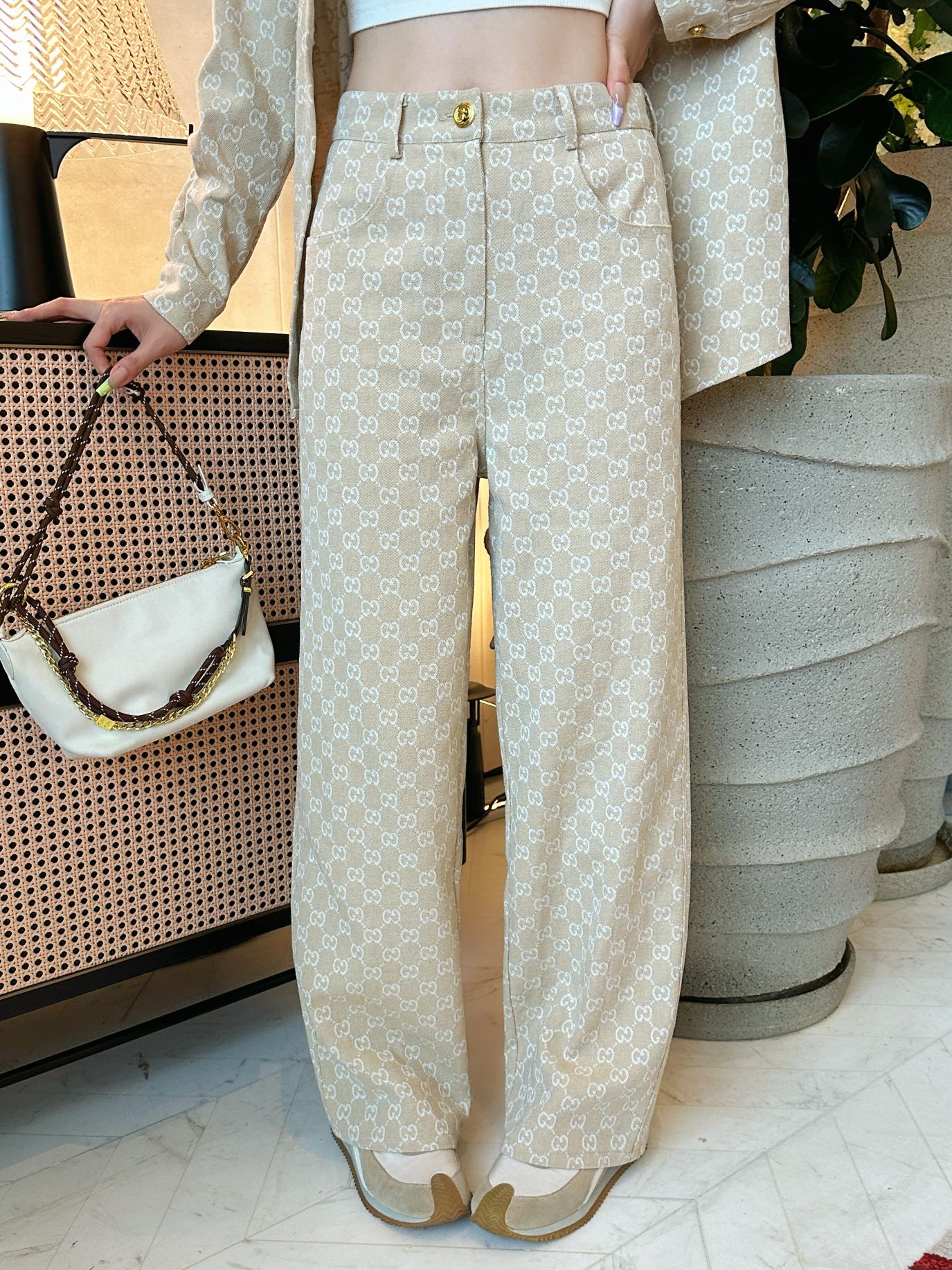 Guc 25fw jacquard pants