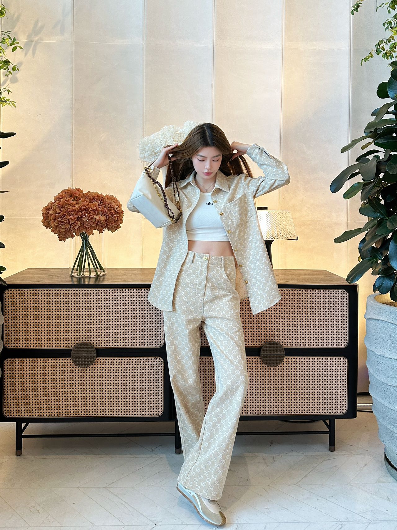 Guc 25fw jacquard pants