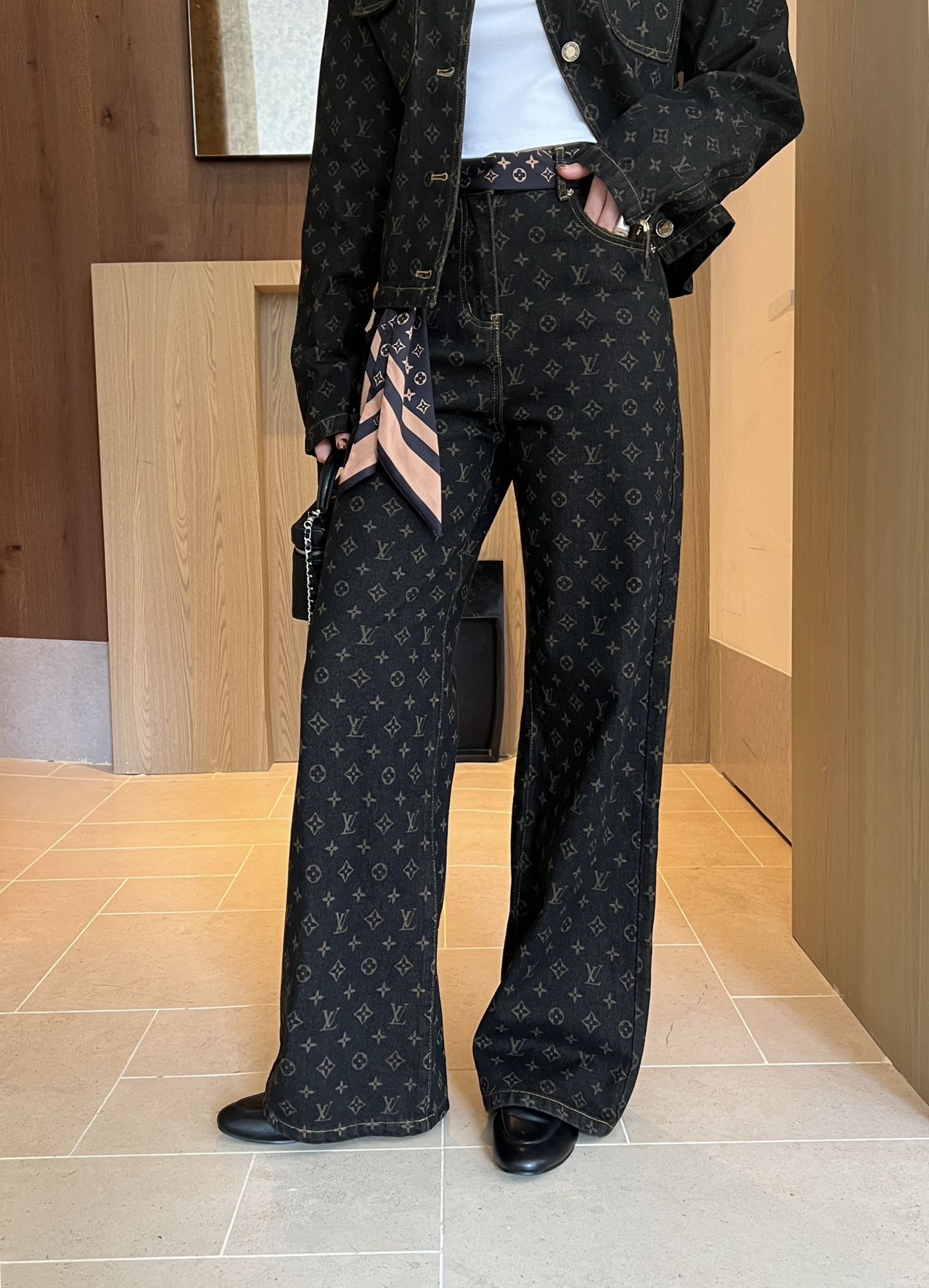 Louis 25fw printed jeans