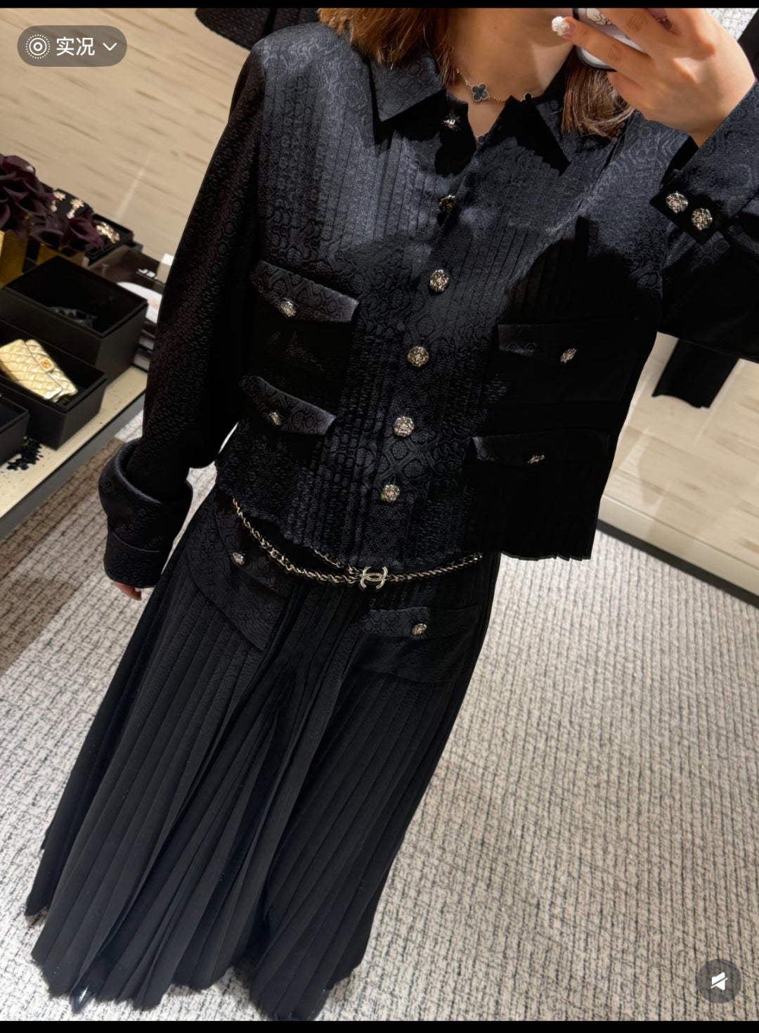 Chan 25fw silk jacket