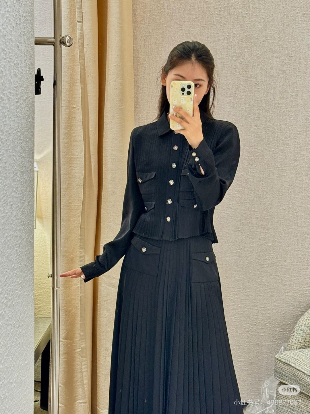 Chan 25fw silk jacket
