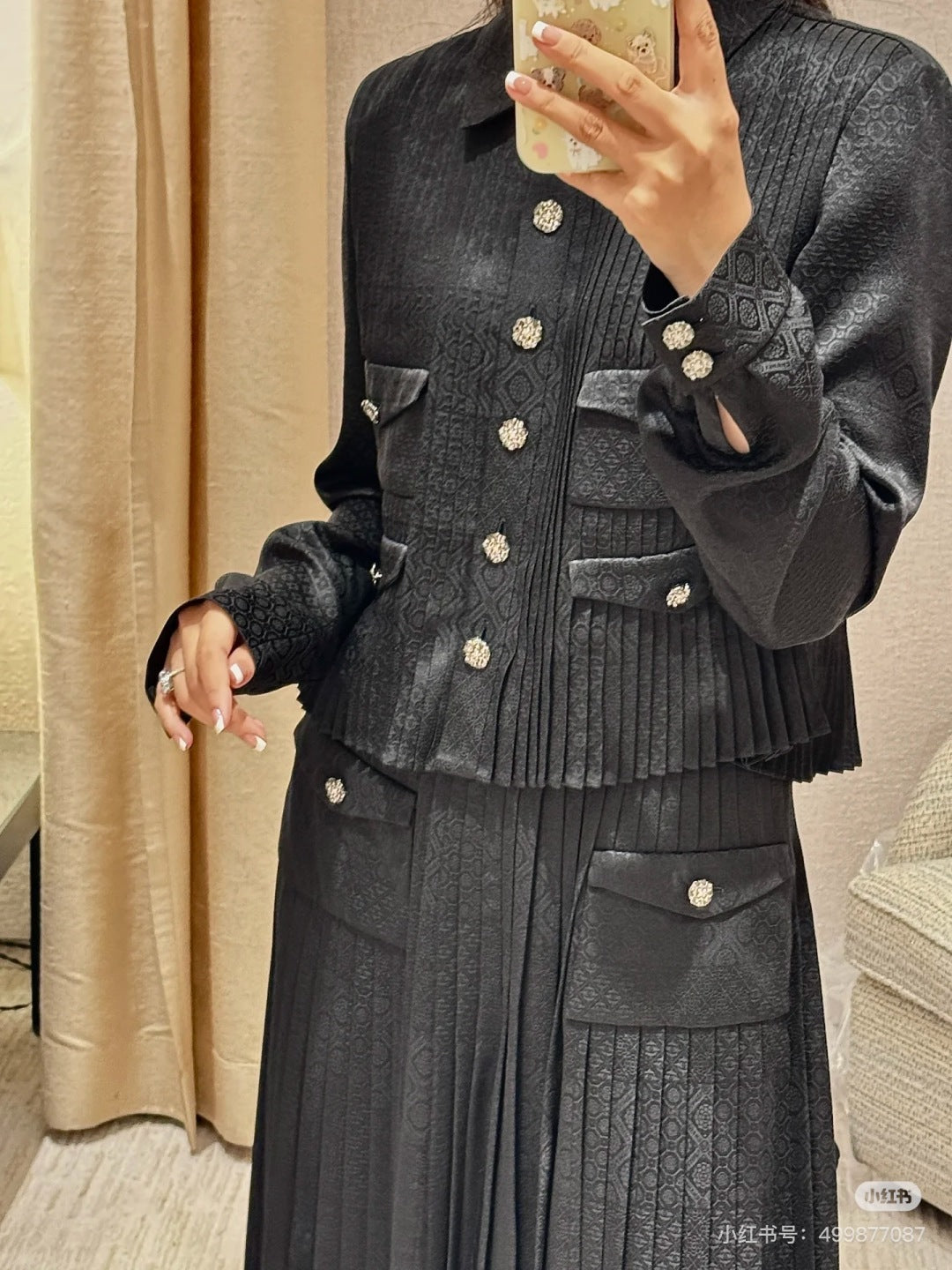 Chan 25fw silk jacket