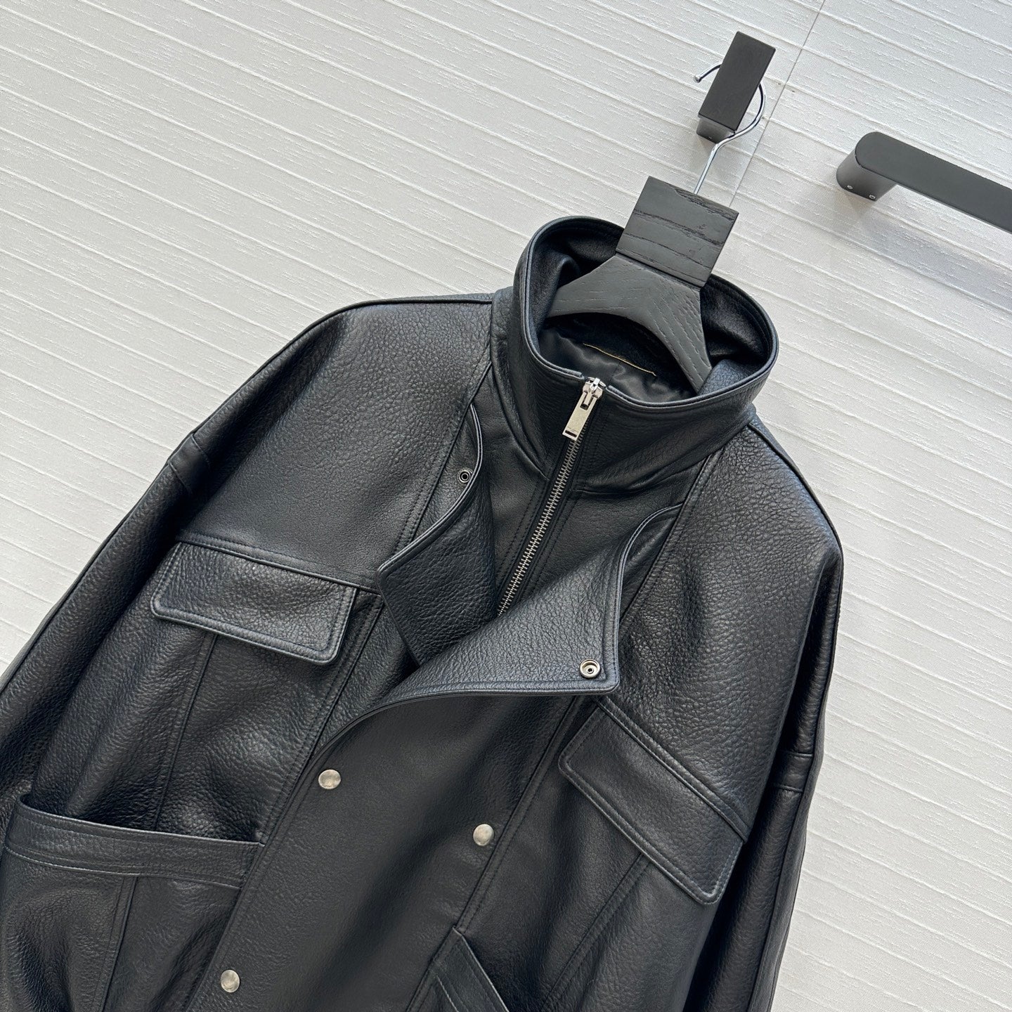 Saint 25fw leather jacket