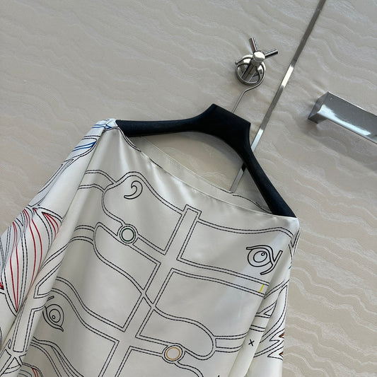 Herm 25fw silk somck