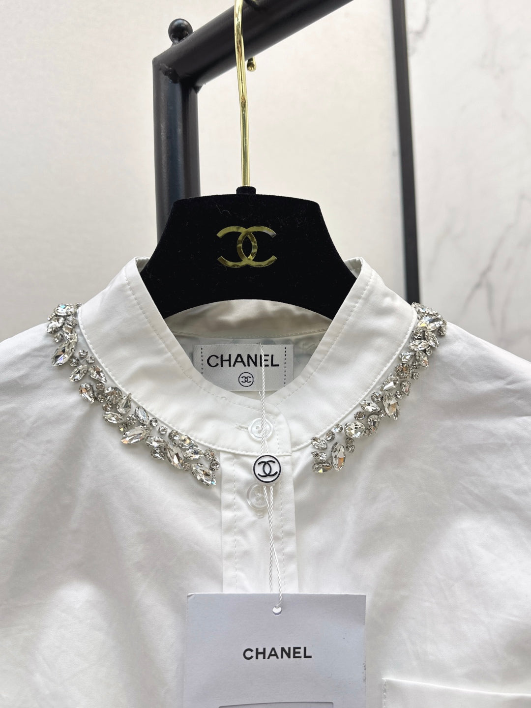 Chan 25fw Rhinestone Shirt