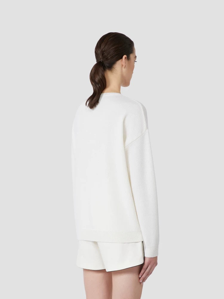 Max 25fw embroidered sewater