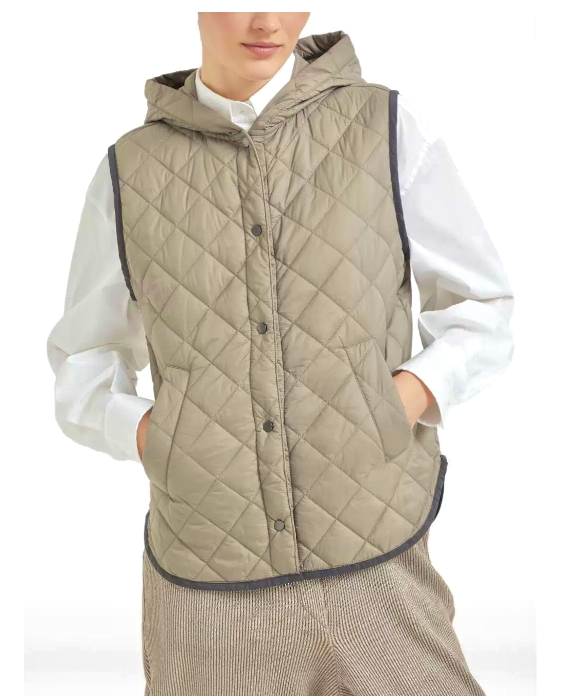 Brune 25fw hoodie vest