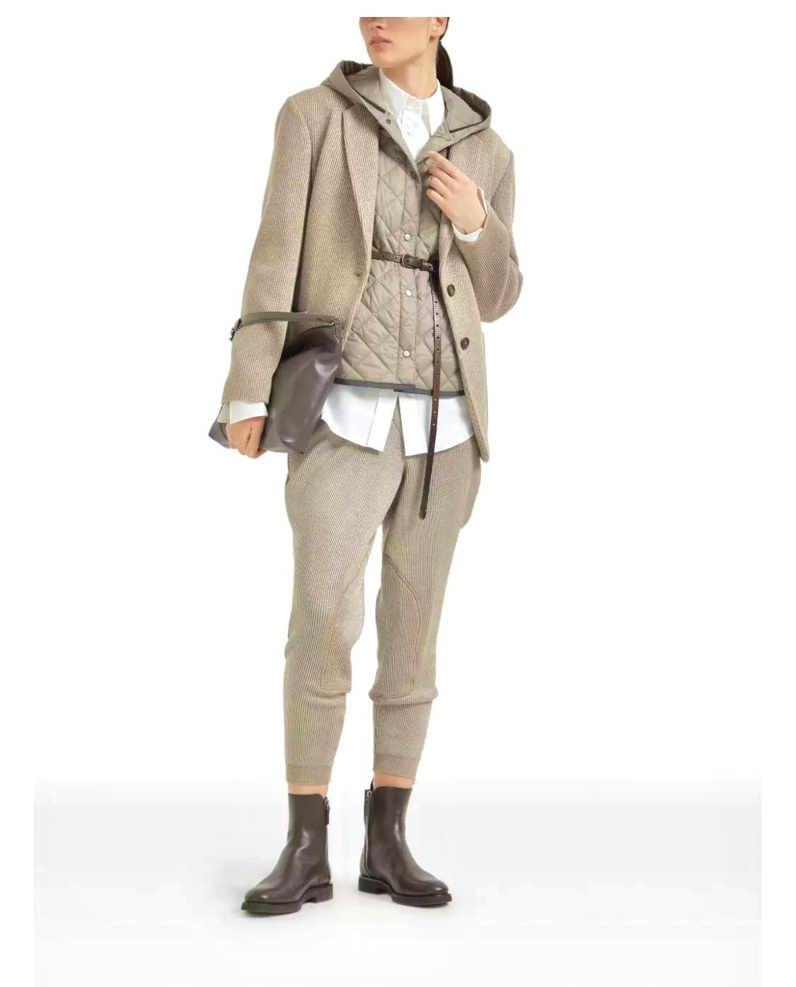Brune 25fw hoodie vest