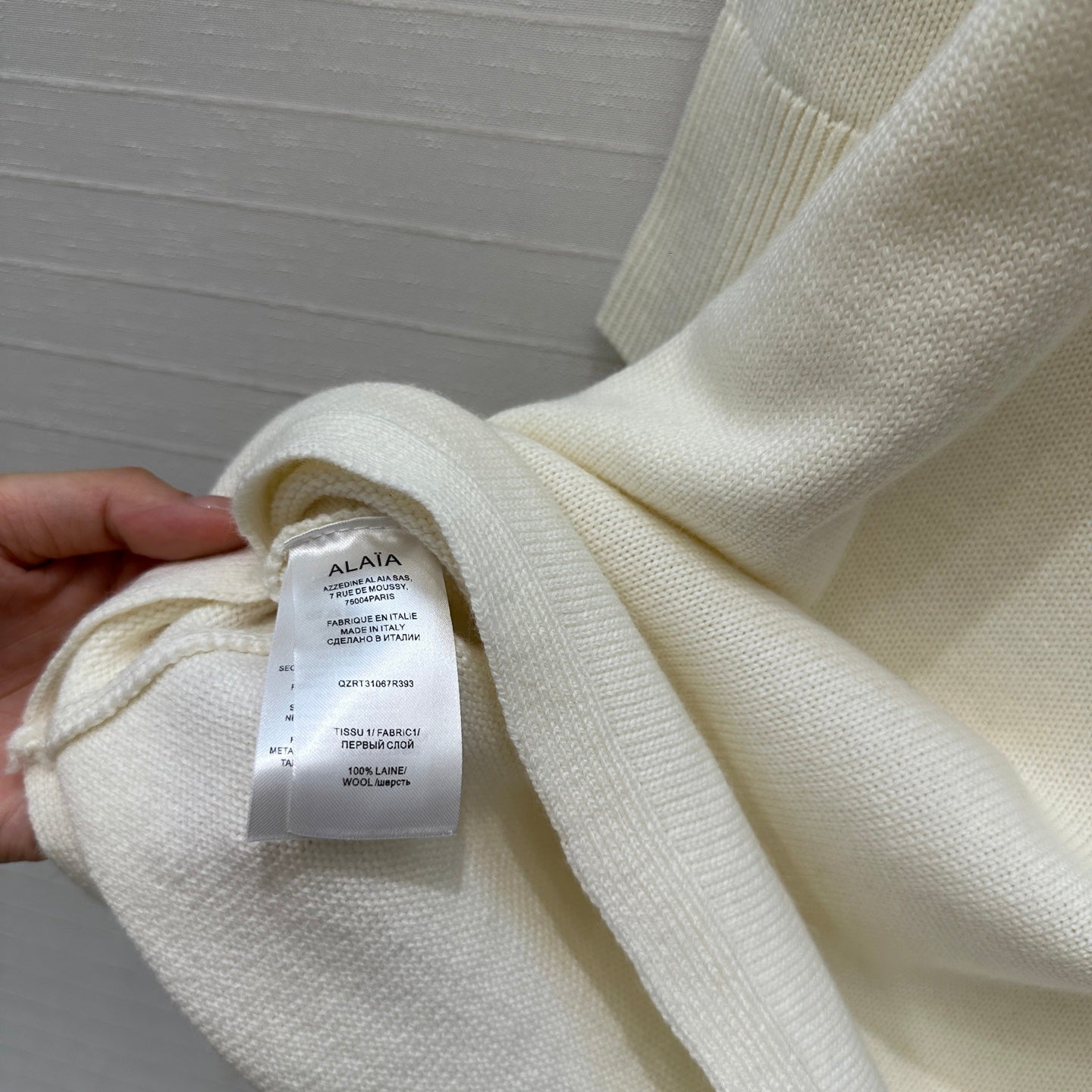 Alai 25fw knitted smock