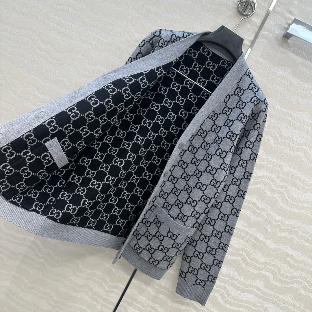 Guc 25fw reversible cardigan