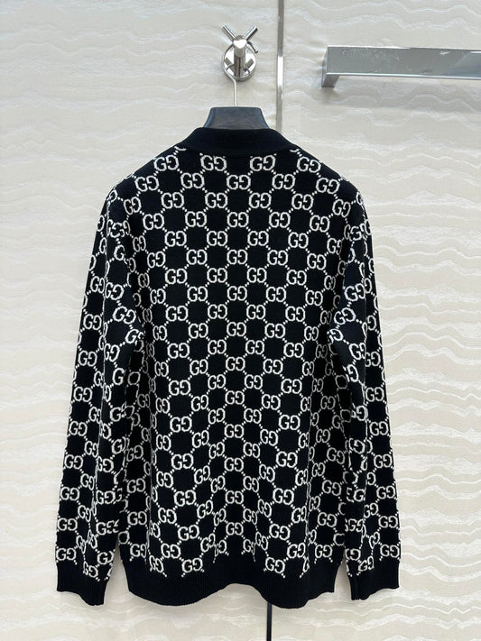 Guc 25fw jacquard cardigan