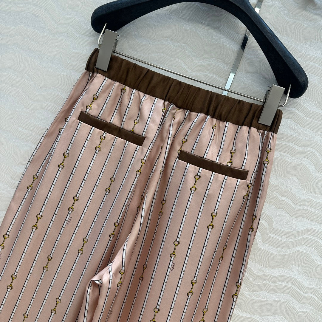 Guc 25fw silk pants