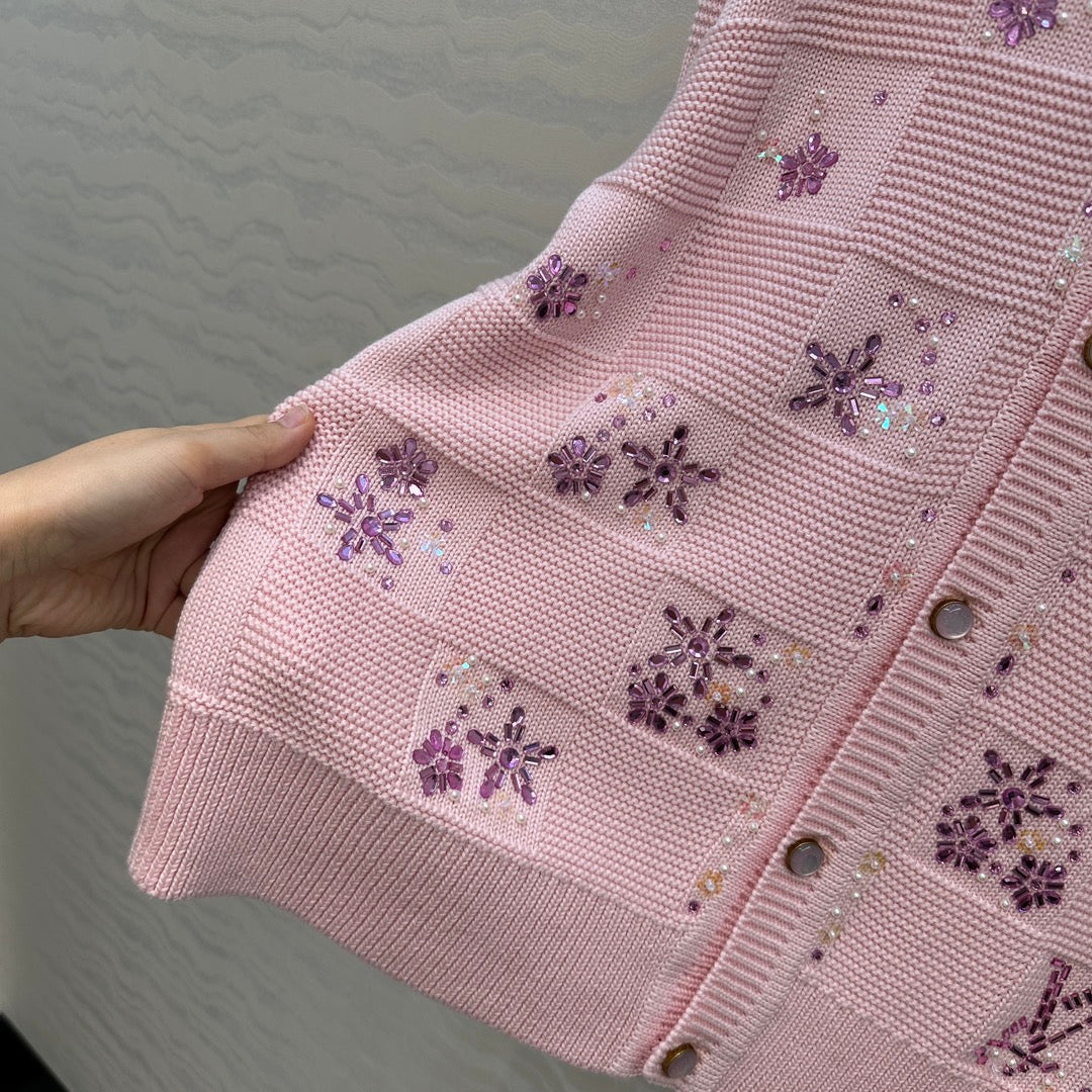Louis 25fw jacquard cardigan