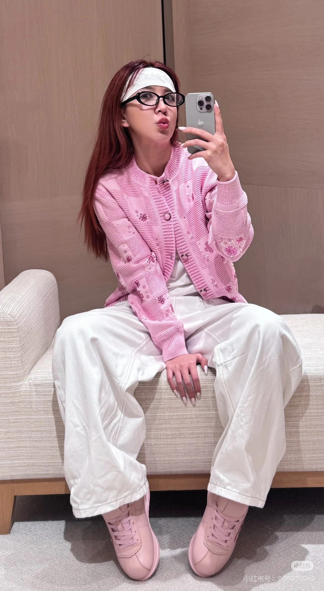 Louis 25fw jacquard cardigan