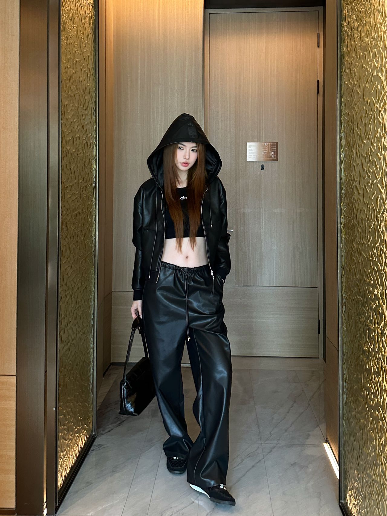 Loe 25fw leather jacket
