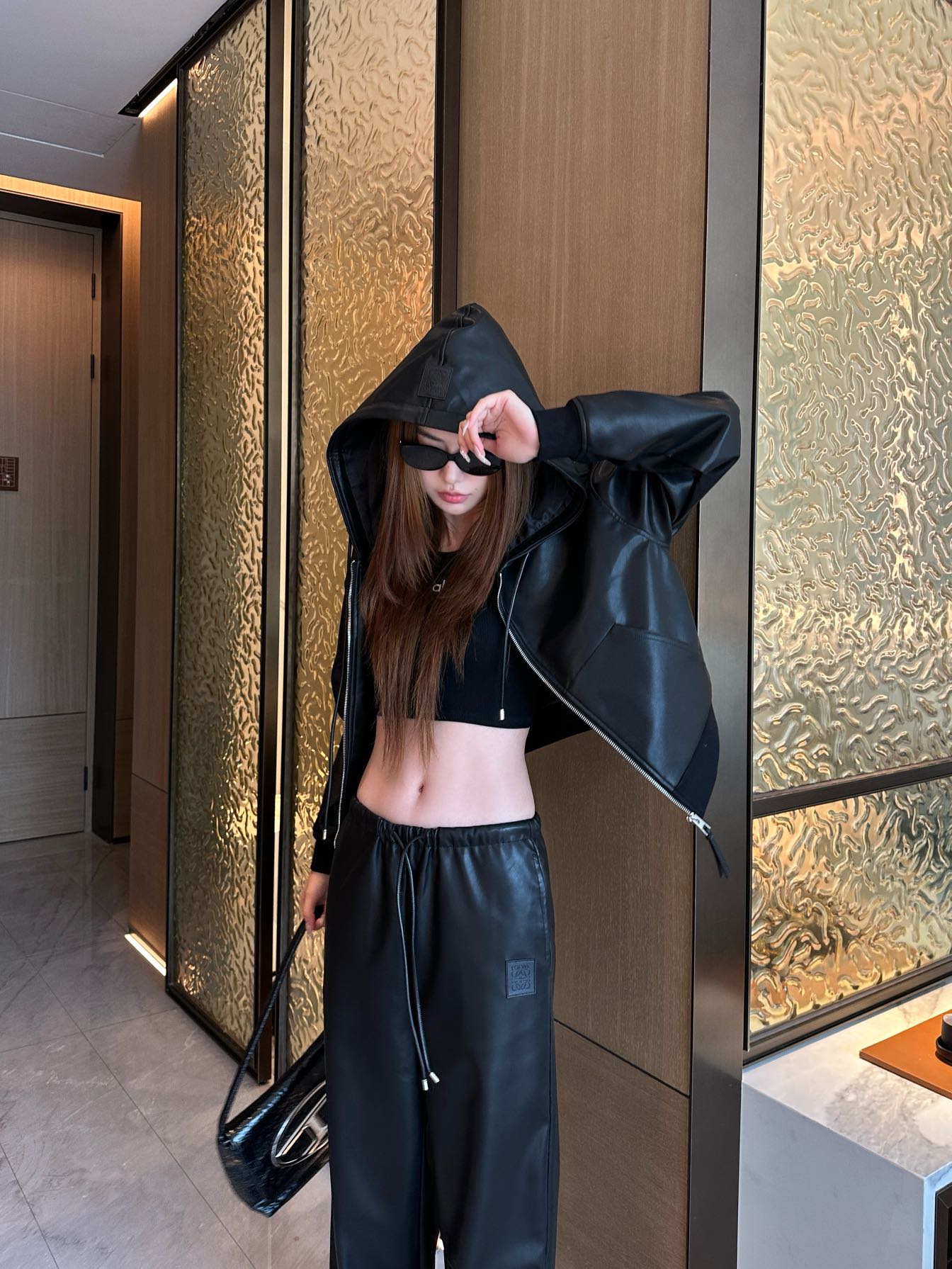 Loe 25fw leather pants