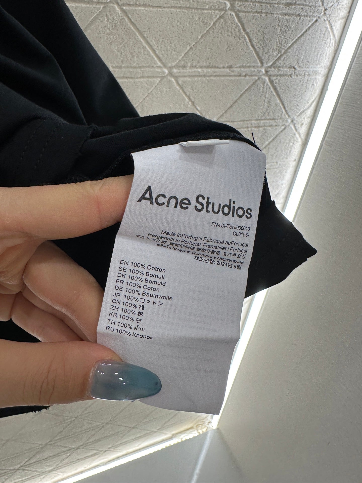 Acn 25fw printed shirt