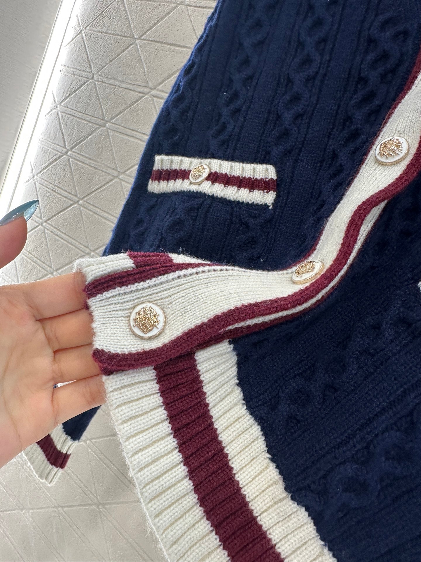 Chan 25fw knitted cardigan