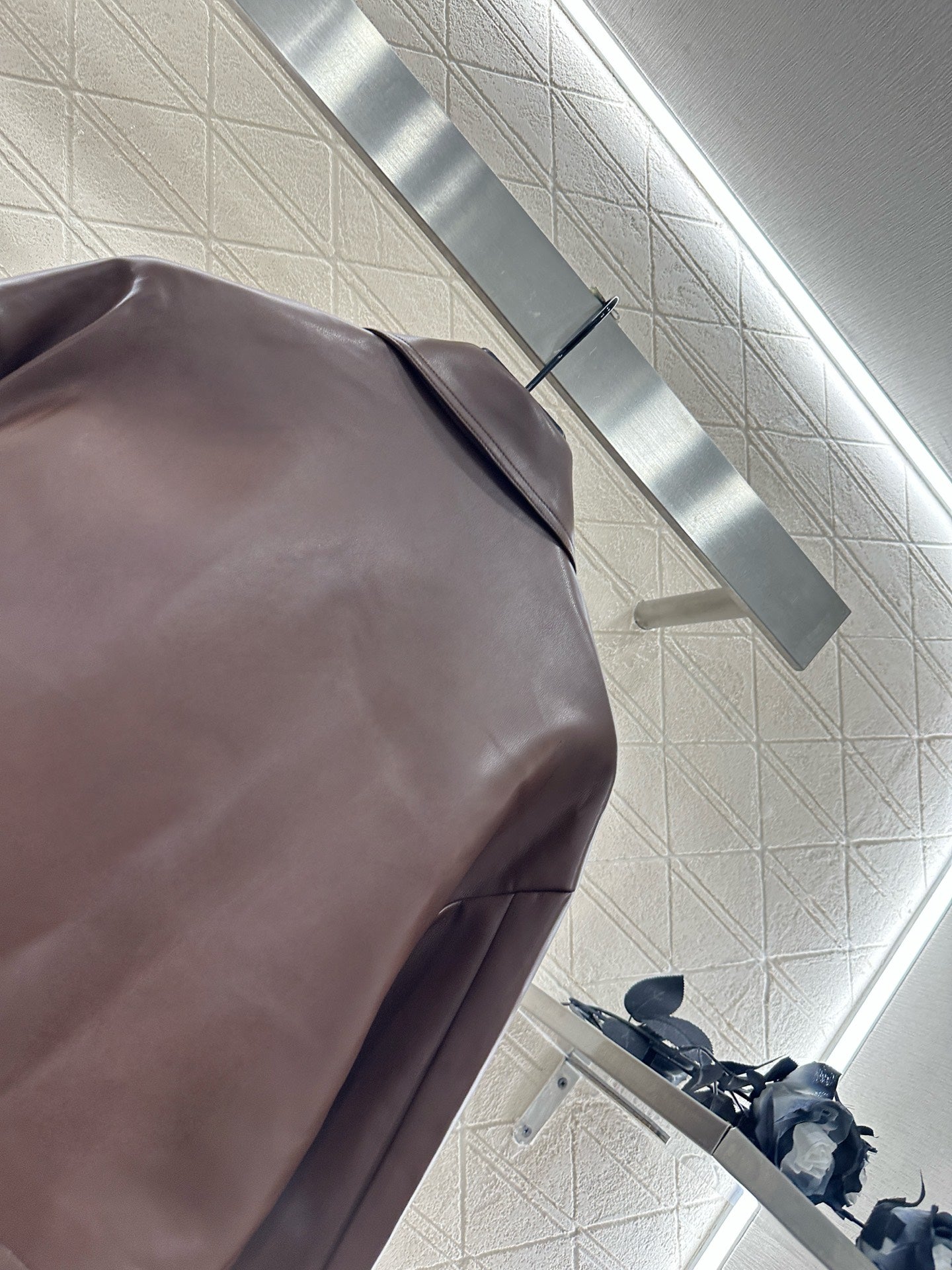 Pra 25fw leather jacket
