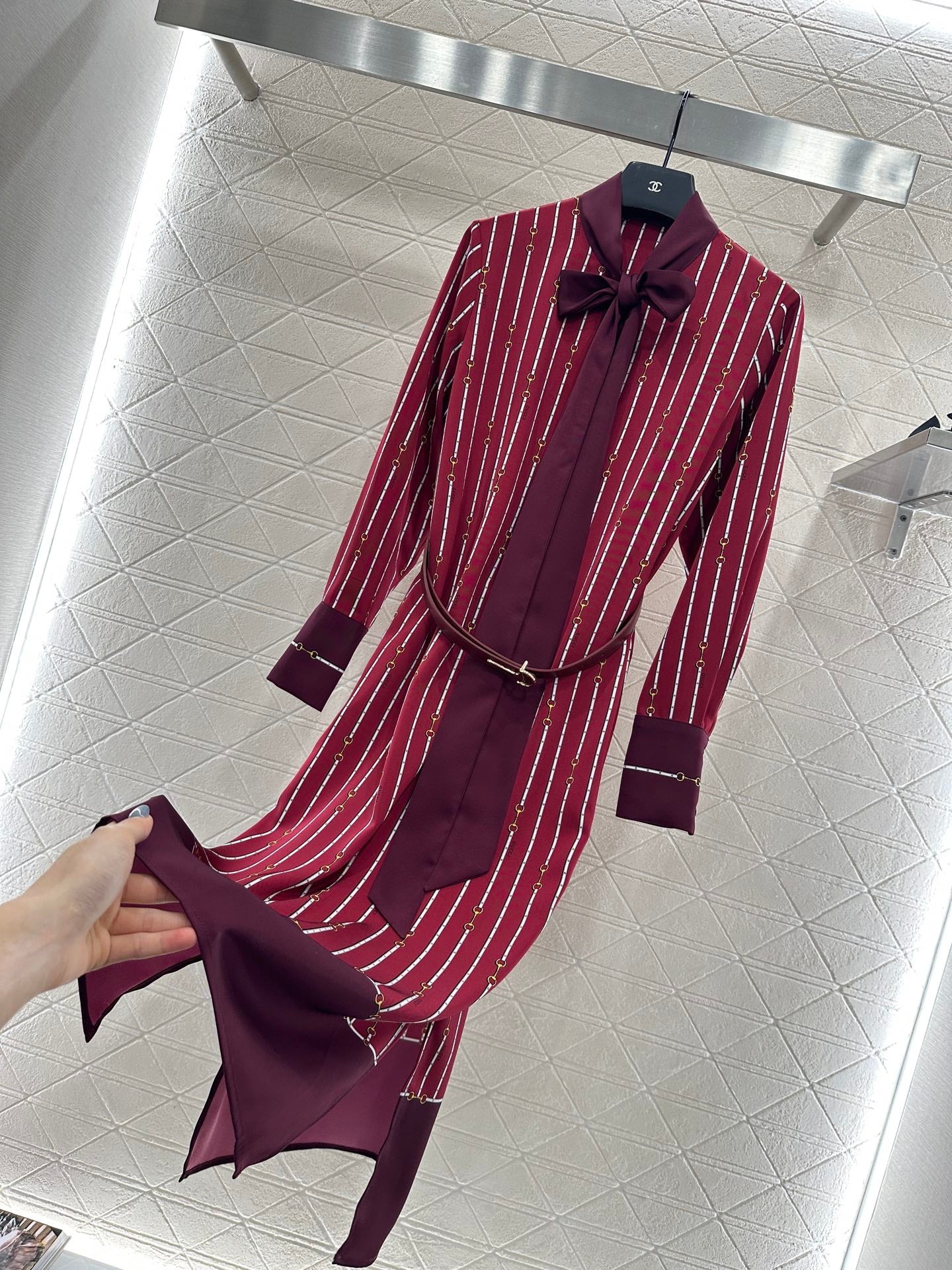 Guc 25fw printed dress