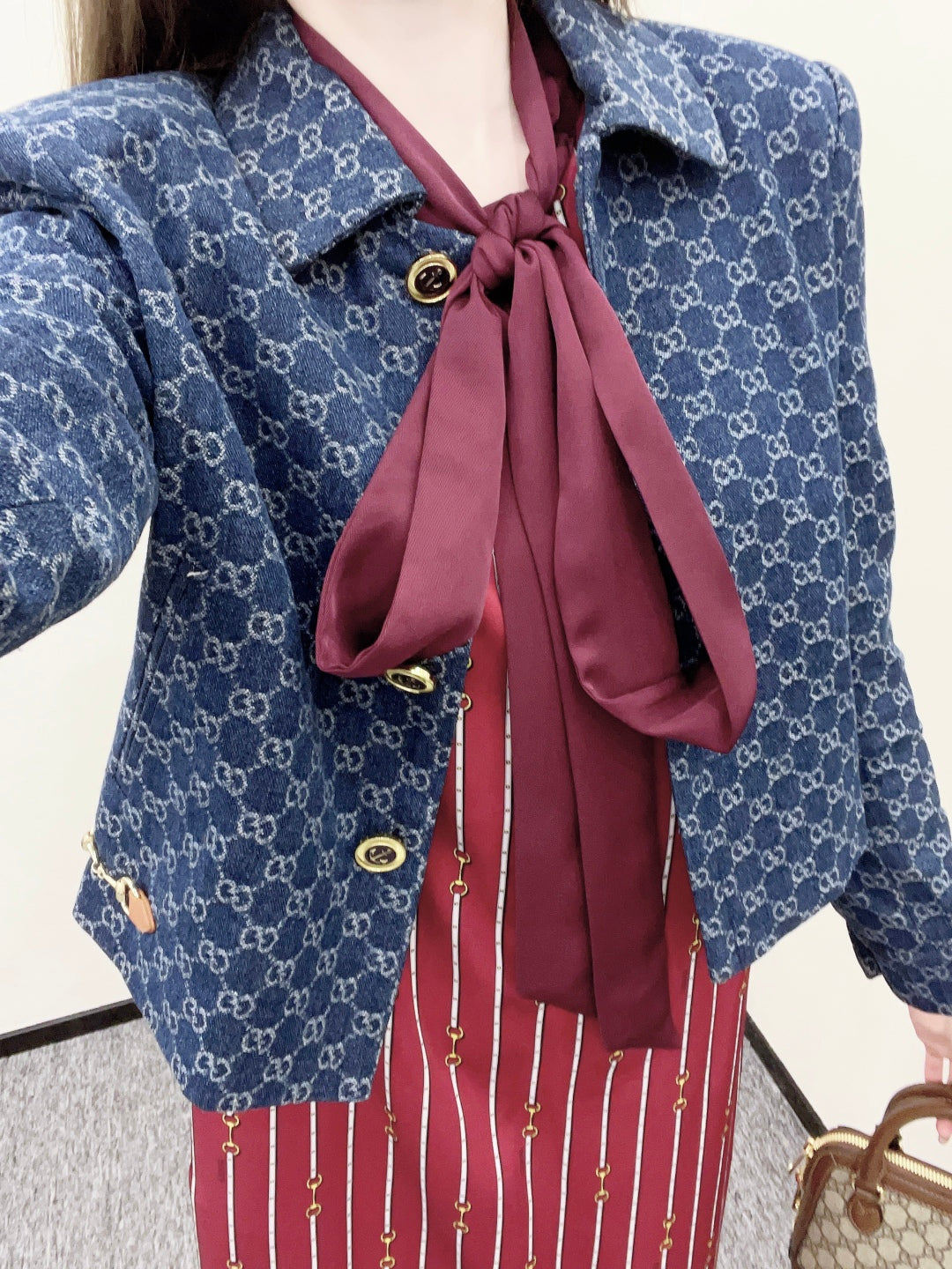 Guc 25fw jacquard jacket