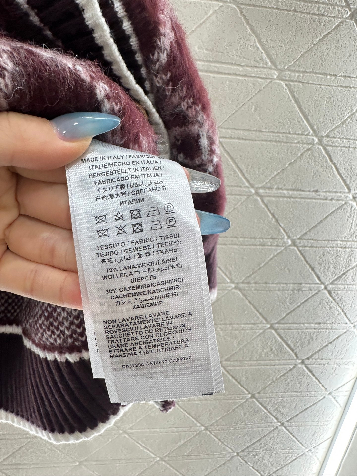 Guc 25fw jacquard cardigan