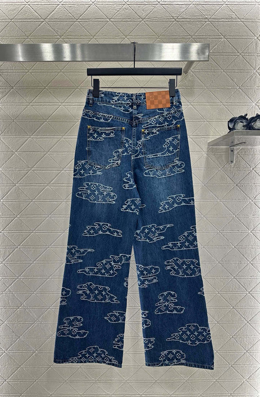 Louis 25fw jacquard jeans