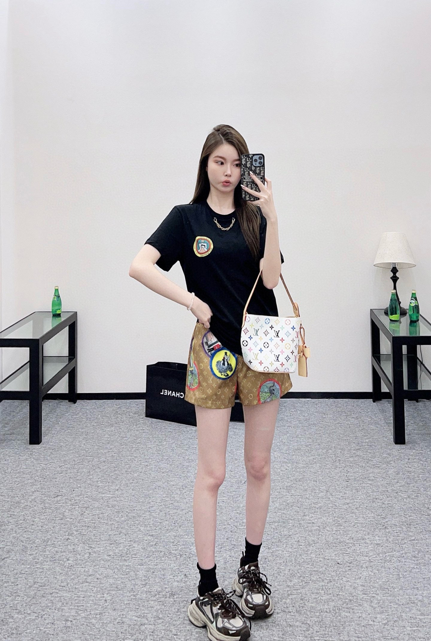 Louis 25fw printed t-shirt
