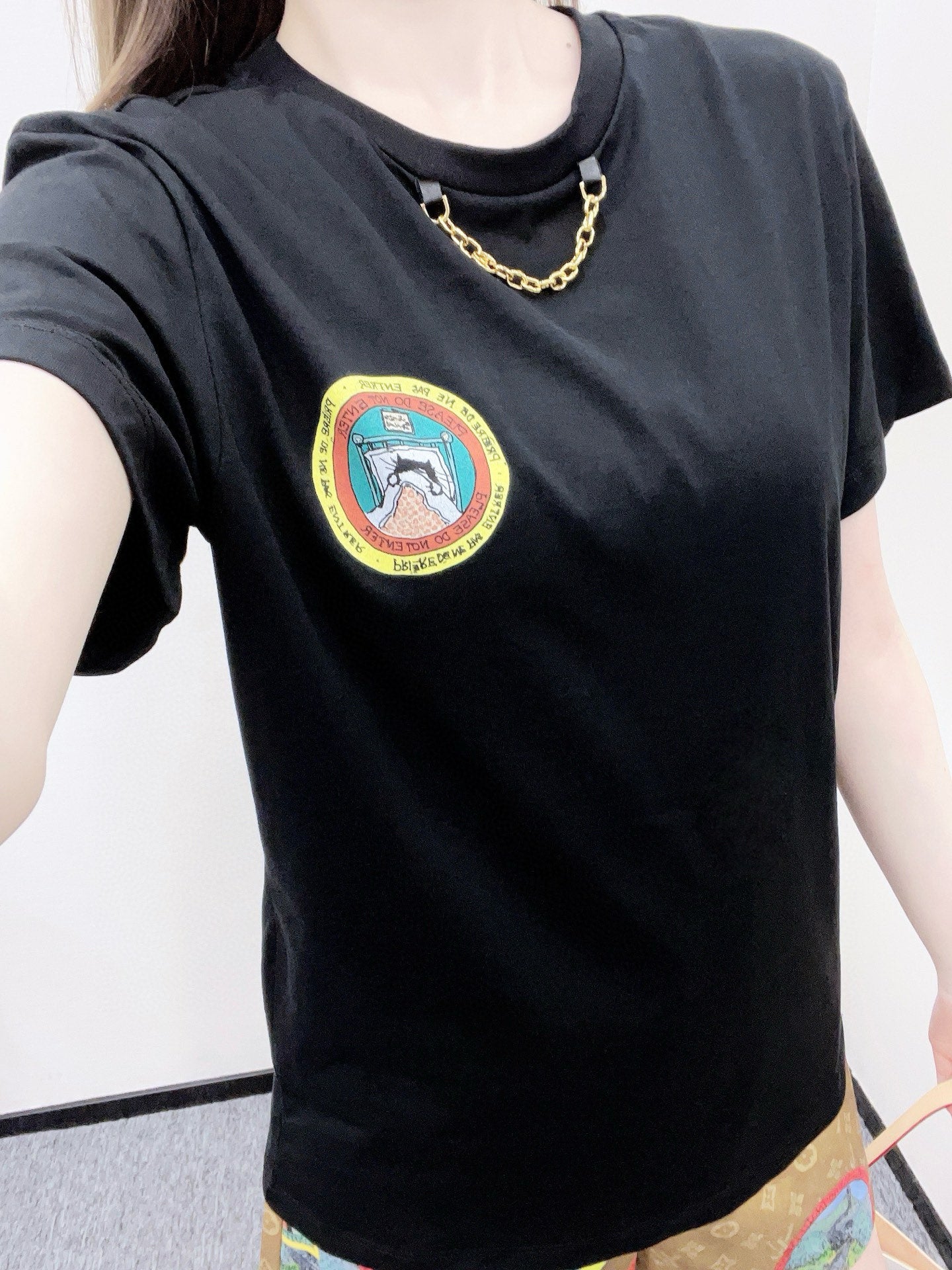 Louis 25fw printed t-shirt