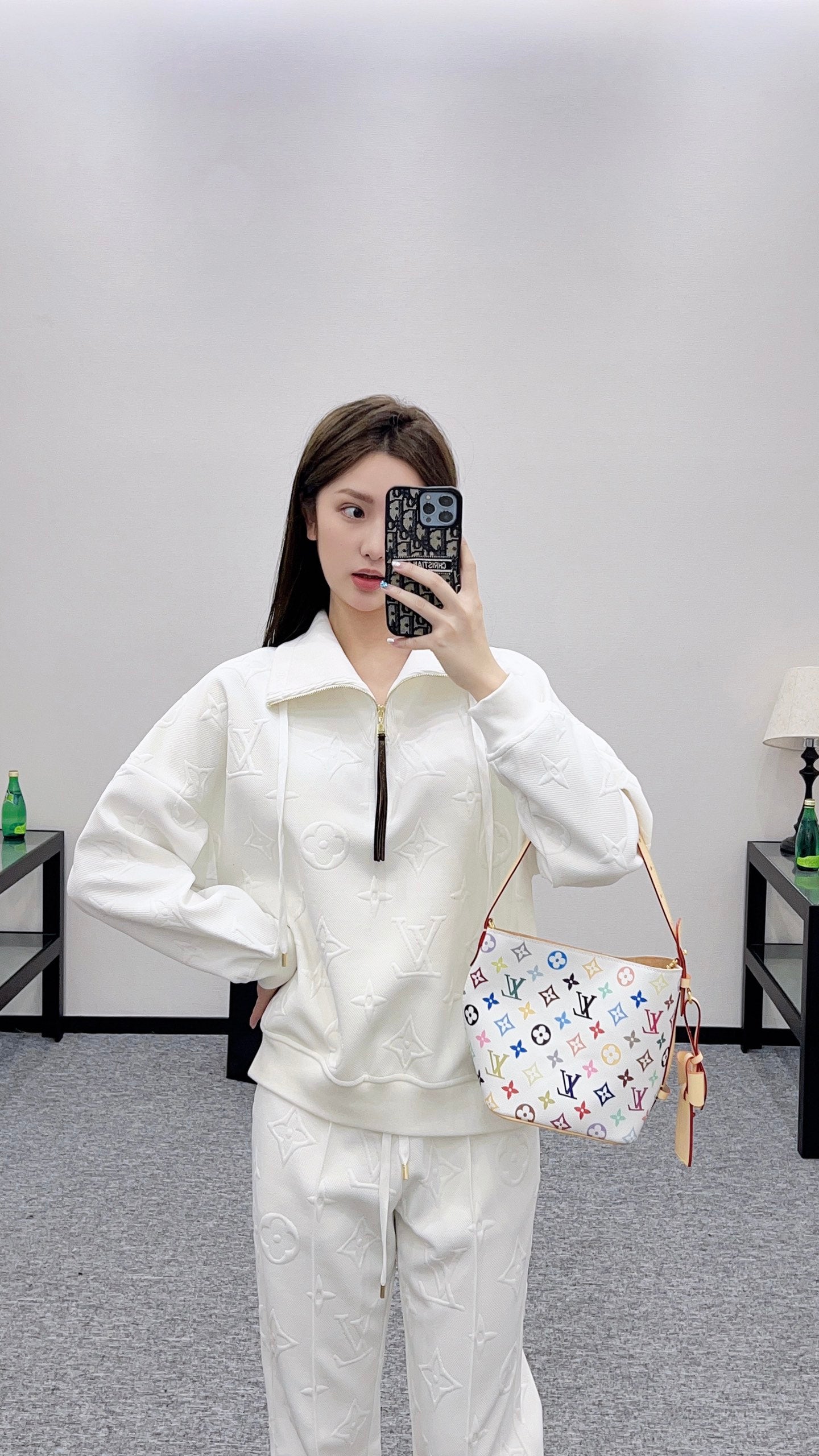 Louis 25fw jacquard hoodie