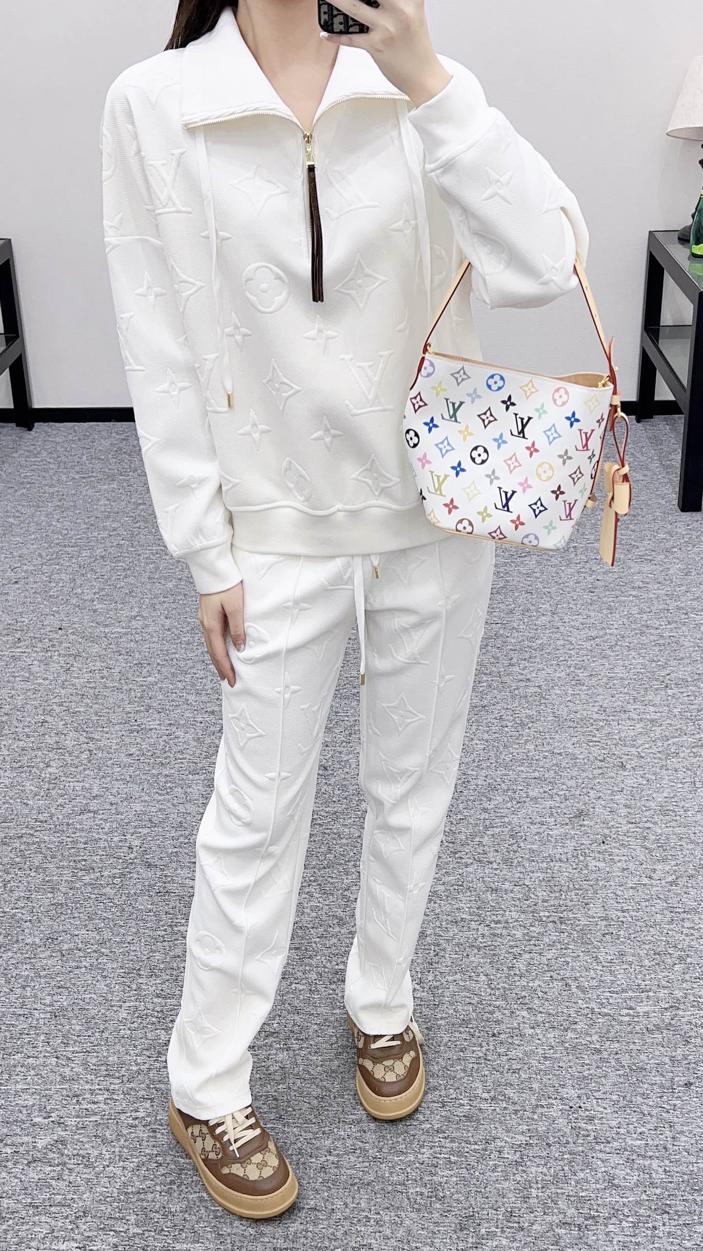 Louis 25fw jacquard hoodie