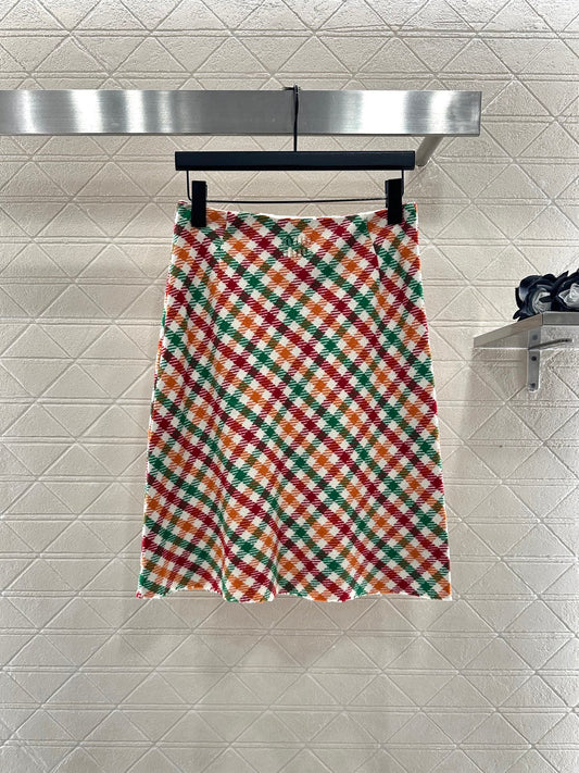 Miu 25fw plaid skirts