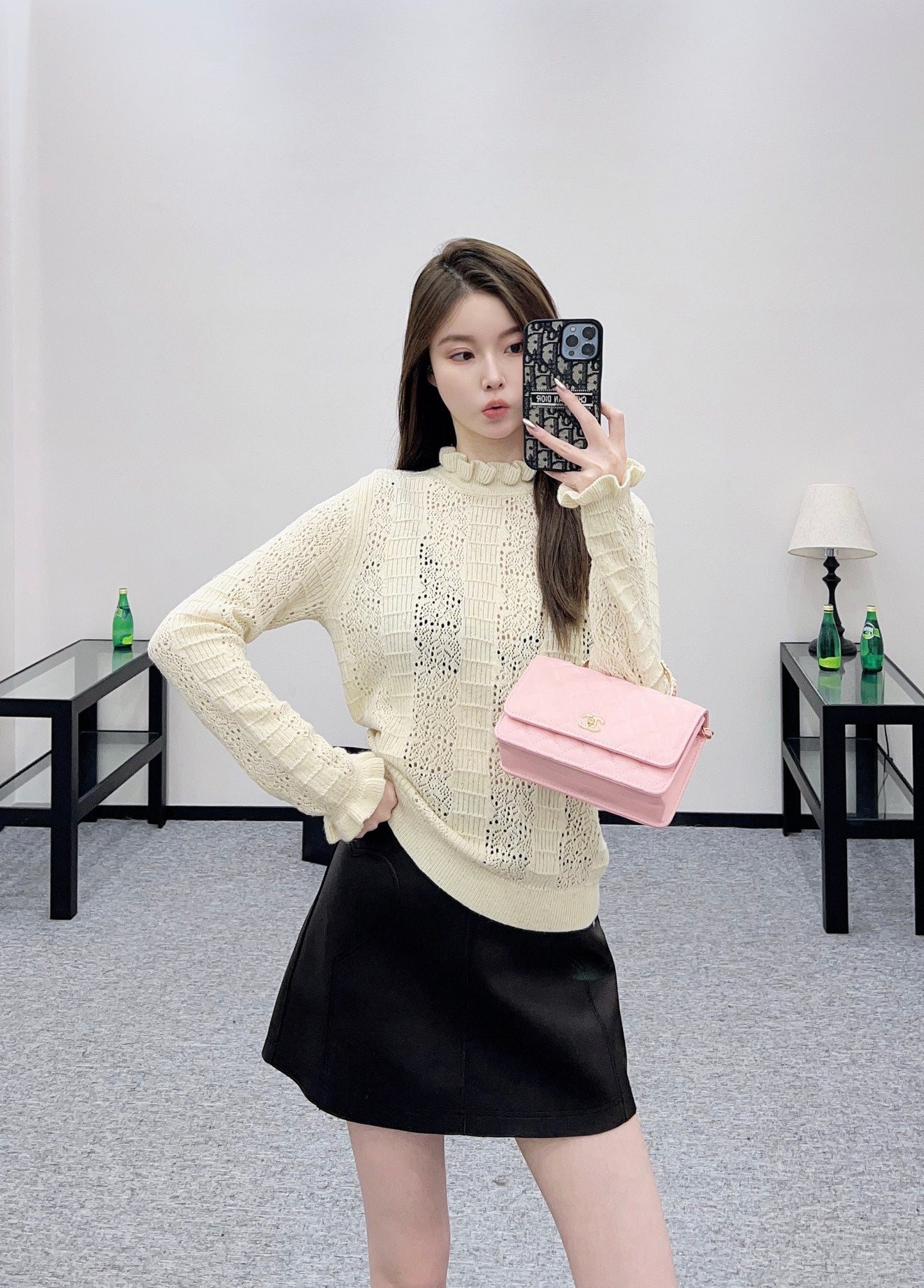 Chan 25fw knitted shirt