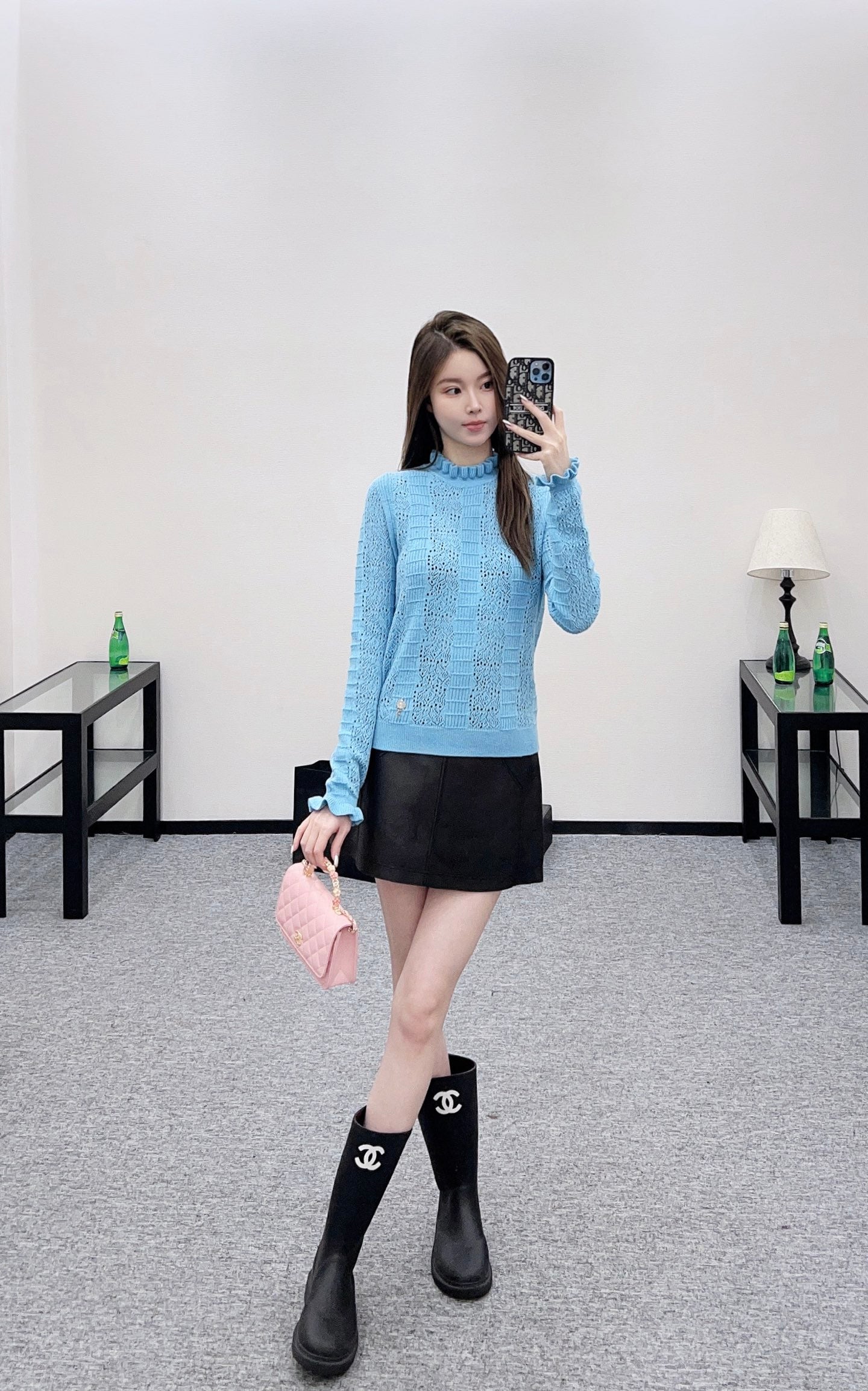 Chan 25fw knitted shirt