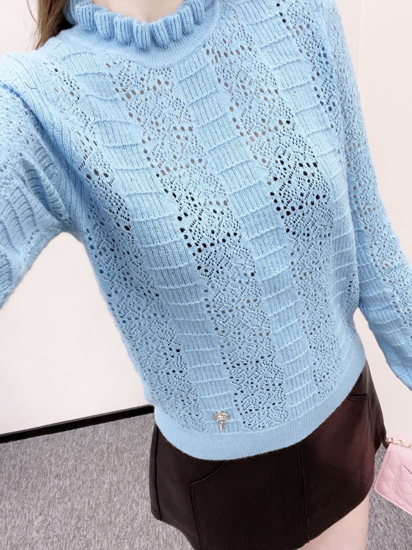 Chan 25fw knitted shirt