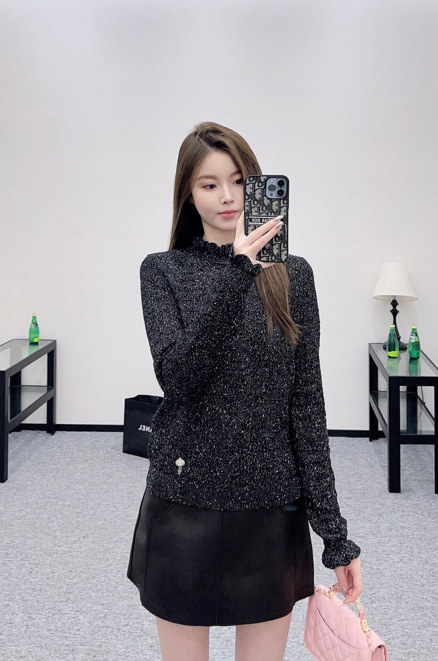 Chan 25fw knitted shirt