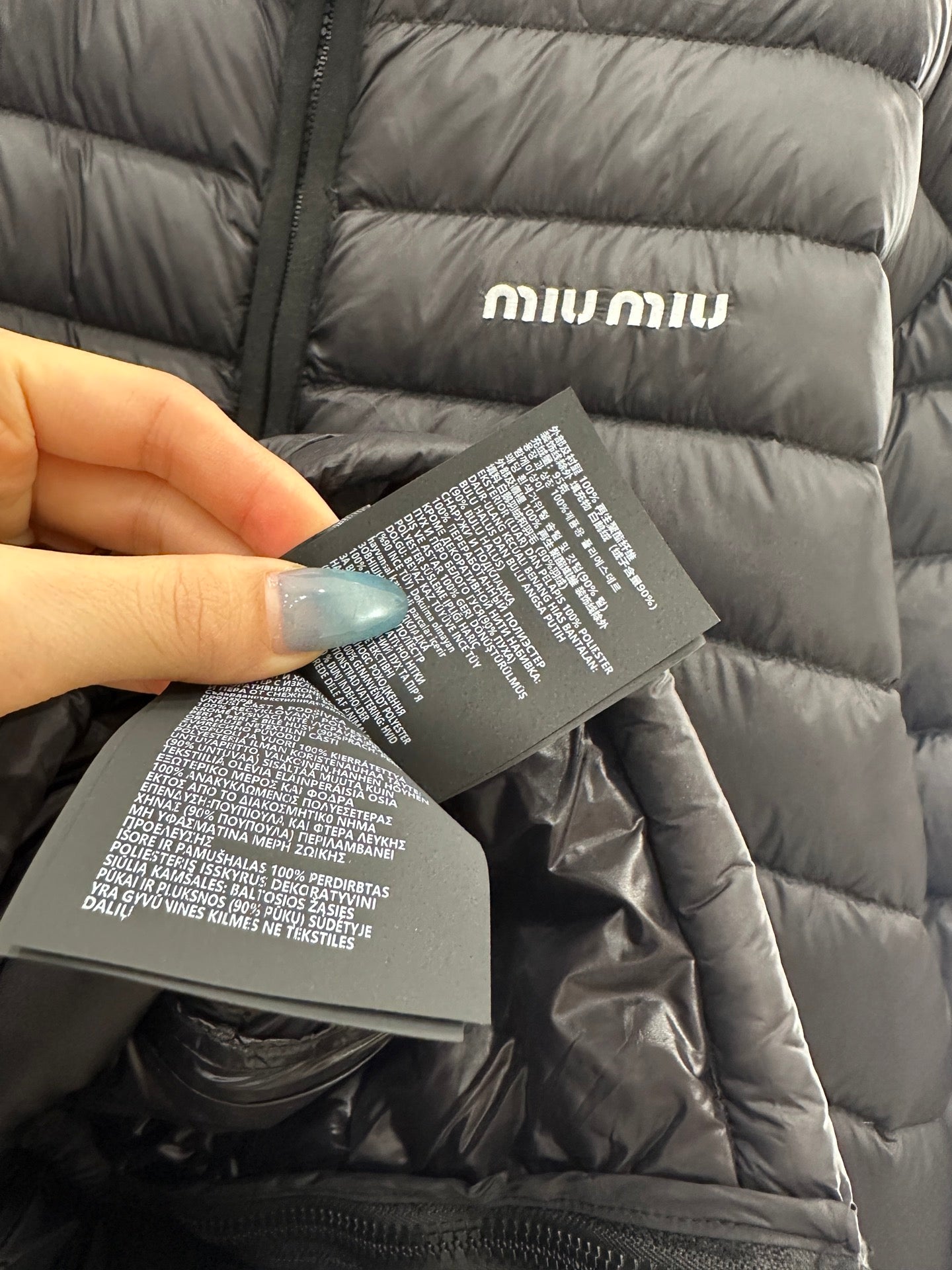 Miu 25fw down jacket