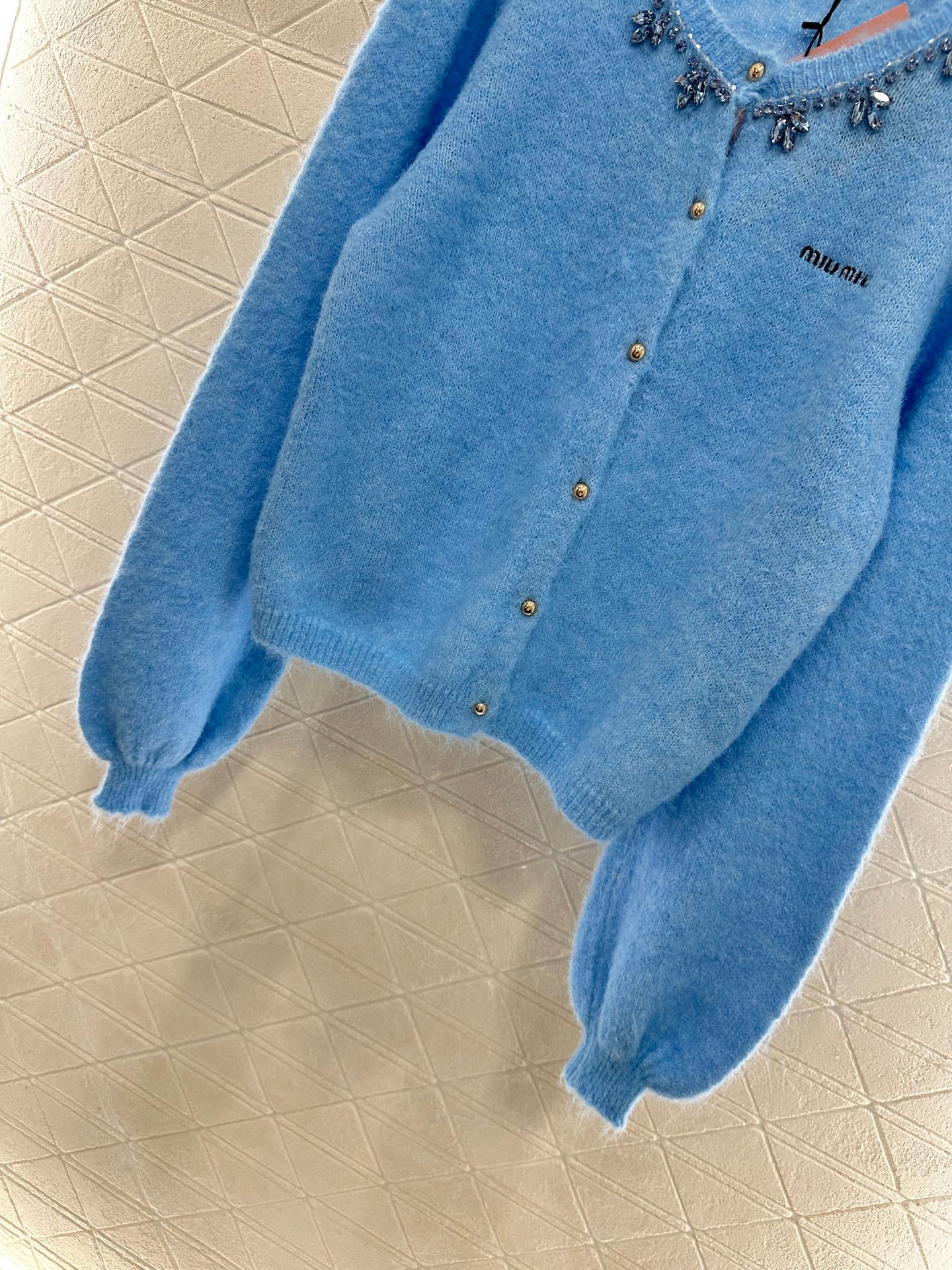 Miu 25fw knitted cardigan