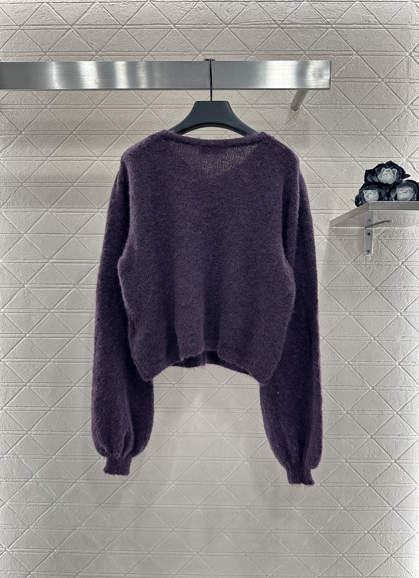 Miu 25fw knitted cardigan