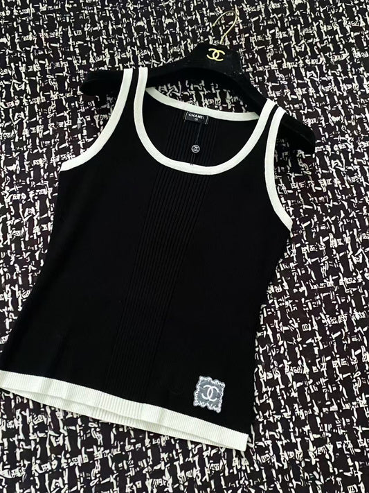 ch 25ss knitted vest