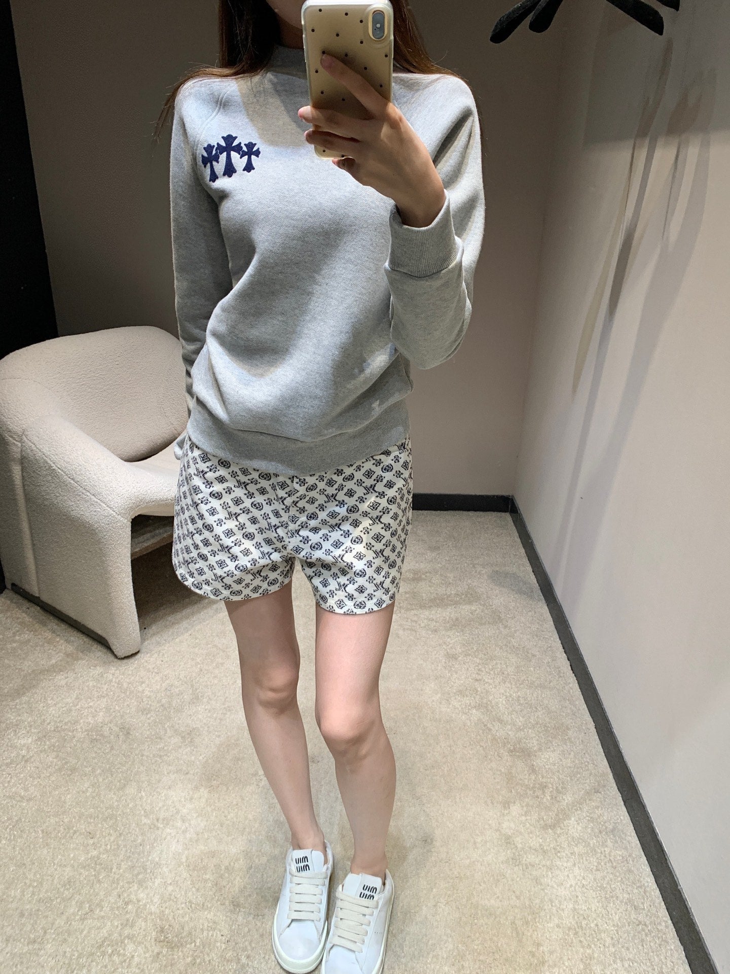Chrom 25fw printed sweatshirt