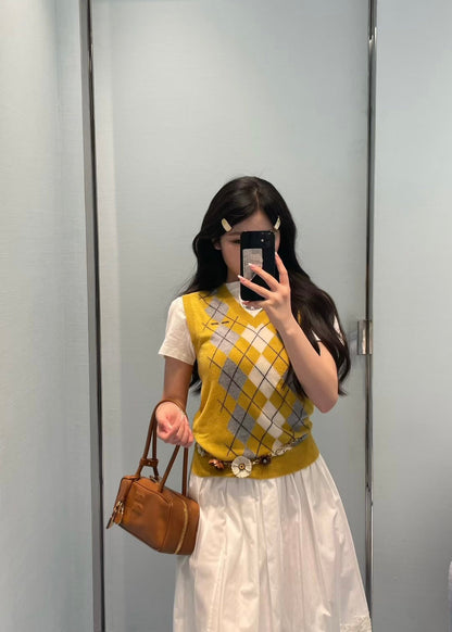 Miu 25fw knitted vest