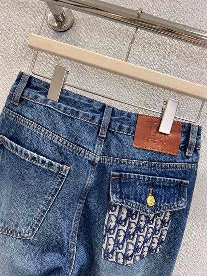 CD 25fw jacquard jeans