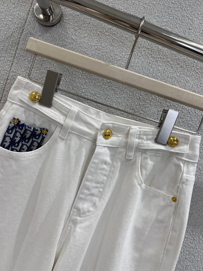 CD 25fw jacquard jeans